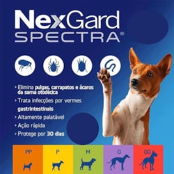 Antipulgas e Carrapatos Nexgard Spectra Cães 3,6 a 7,5Kg 1Comprimido