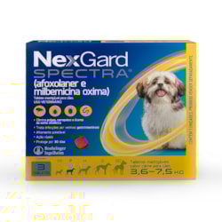 Antipulgas e Carrapatos Nexgard Spectra Cães 3,6 a 7,5Kg