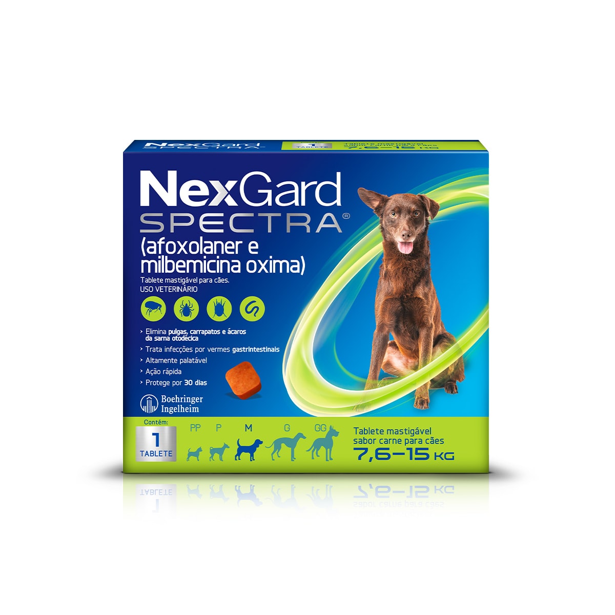 Antipulgas e Carrapatos Nexgard Spectra Cães 7,6 a 15Kg 1 Comps