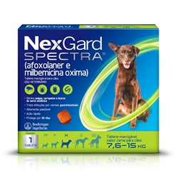 Antipulgas e Carrapatos Nexgard Spectra Cães 7,6 a 15Kg