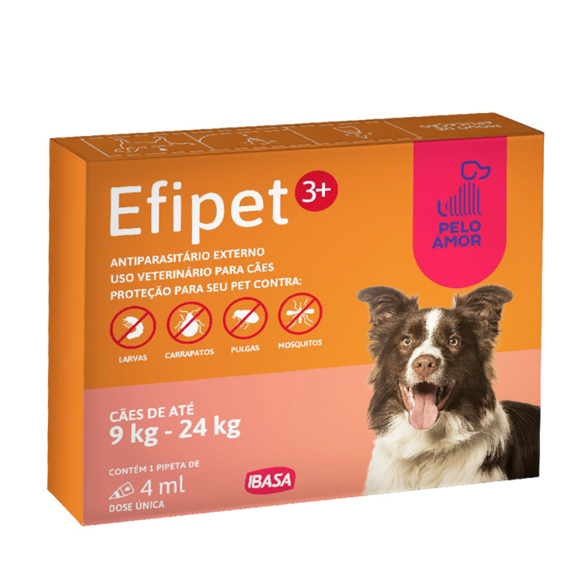 ANTIPULGAS EFIPET 3+ 26CX 09KG A 24KG IBASA
