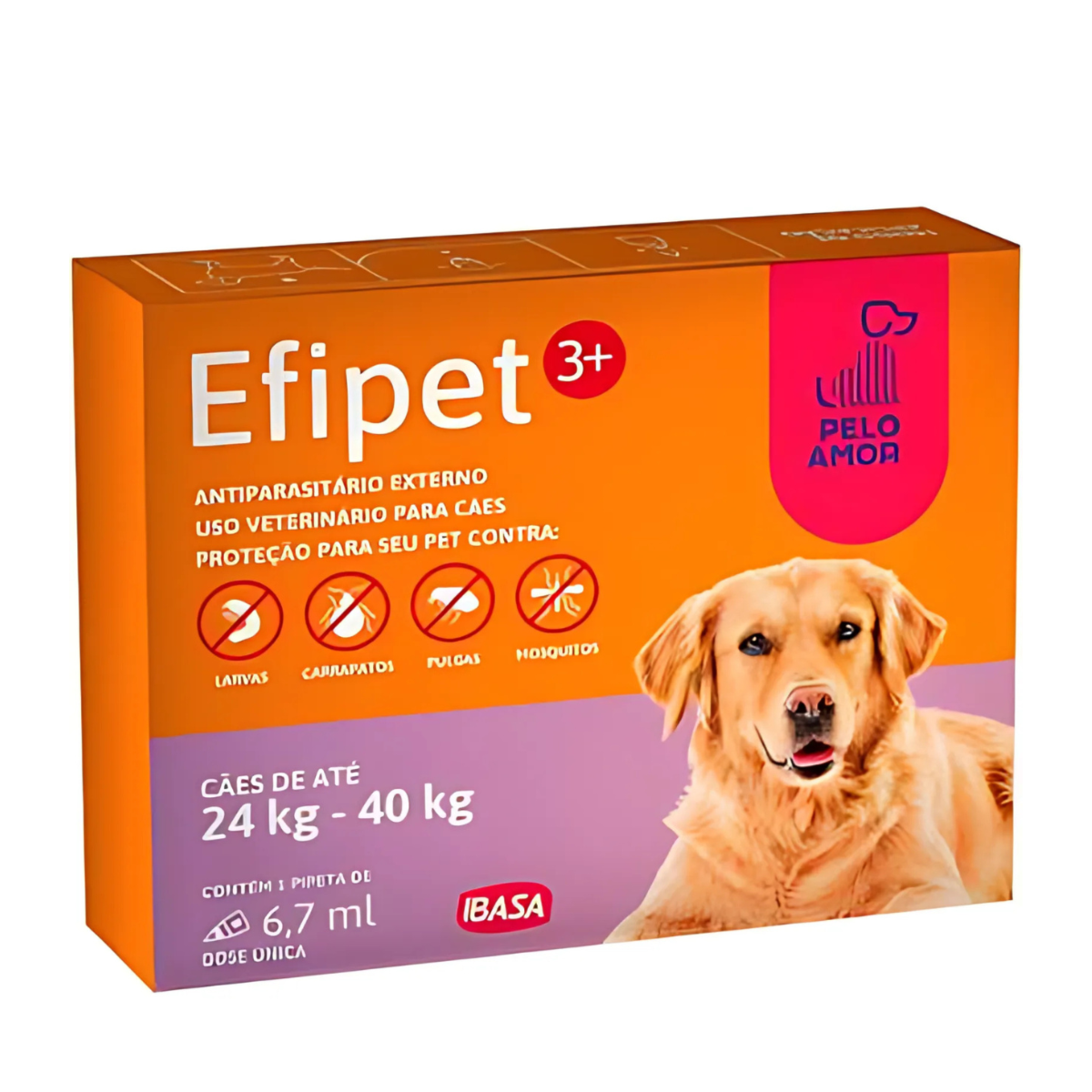 ANTIPULGAS EFIPET 3+ 26CX 24KG A 40KG IBASA