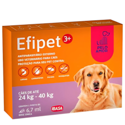 ANTIPULGAS EFIPET 3+ 26CX 24KG A 40KG IBASA