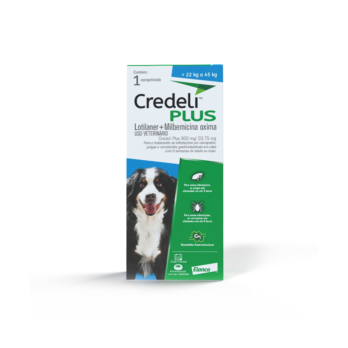 Antipulgas Elanco Credeli Plus para Cães de 22 a 45 kg