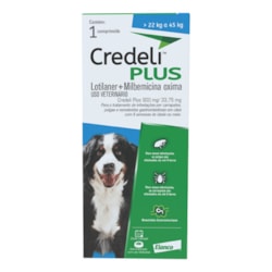 Antipulgas Elanco Credeli Plus para Cães de 22 a 45 kg 900mg