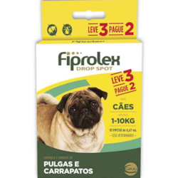 Antipulgas Fiprolex Cães até 10kg
