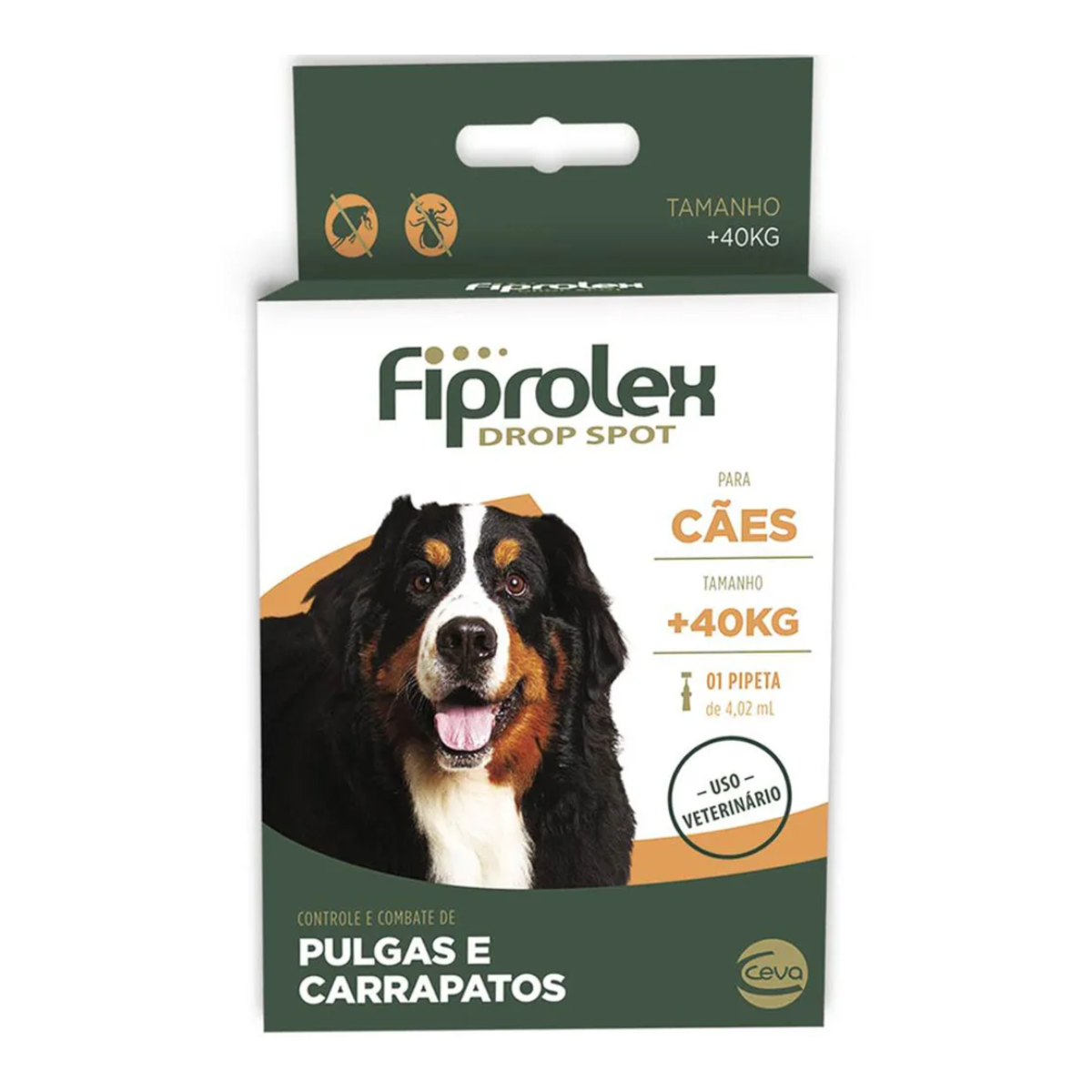 Antipulgas Fiprolex Cães Drop Spot +40kg 4,02 ml
