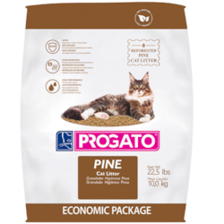 Areia Granulado Higiênico Progato para Gatos Pinus