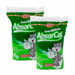 Areia Higiênica Absorcat Colosso 12Kg
