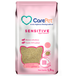 Areia Higiênica Carepet Sensitive 1,8kg