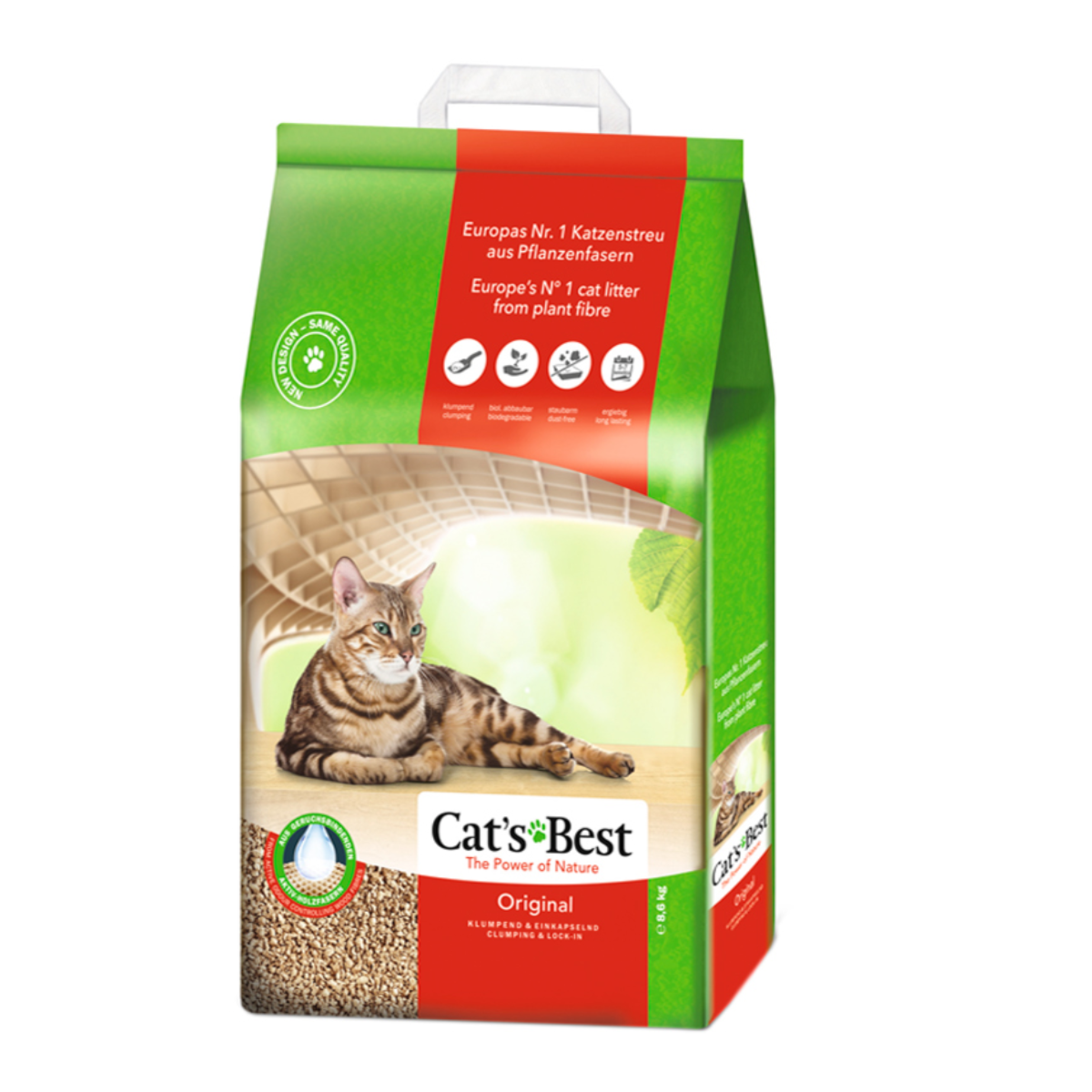 AREIA HIGIENICA CATS BEST ORIGINAL PARA GATOS 8,6KG