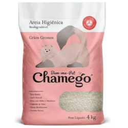 Areia Higiênica Chamego Grãos Grossos 4kg