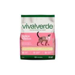 AREIA HIGIENICA (VIVA VERDE) GRAOS MISTOS (ROSA) 10KG
