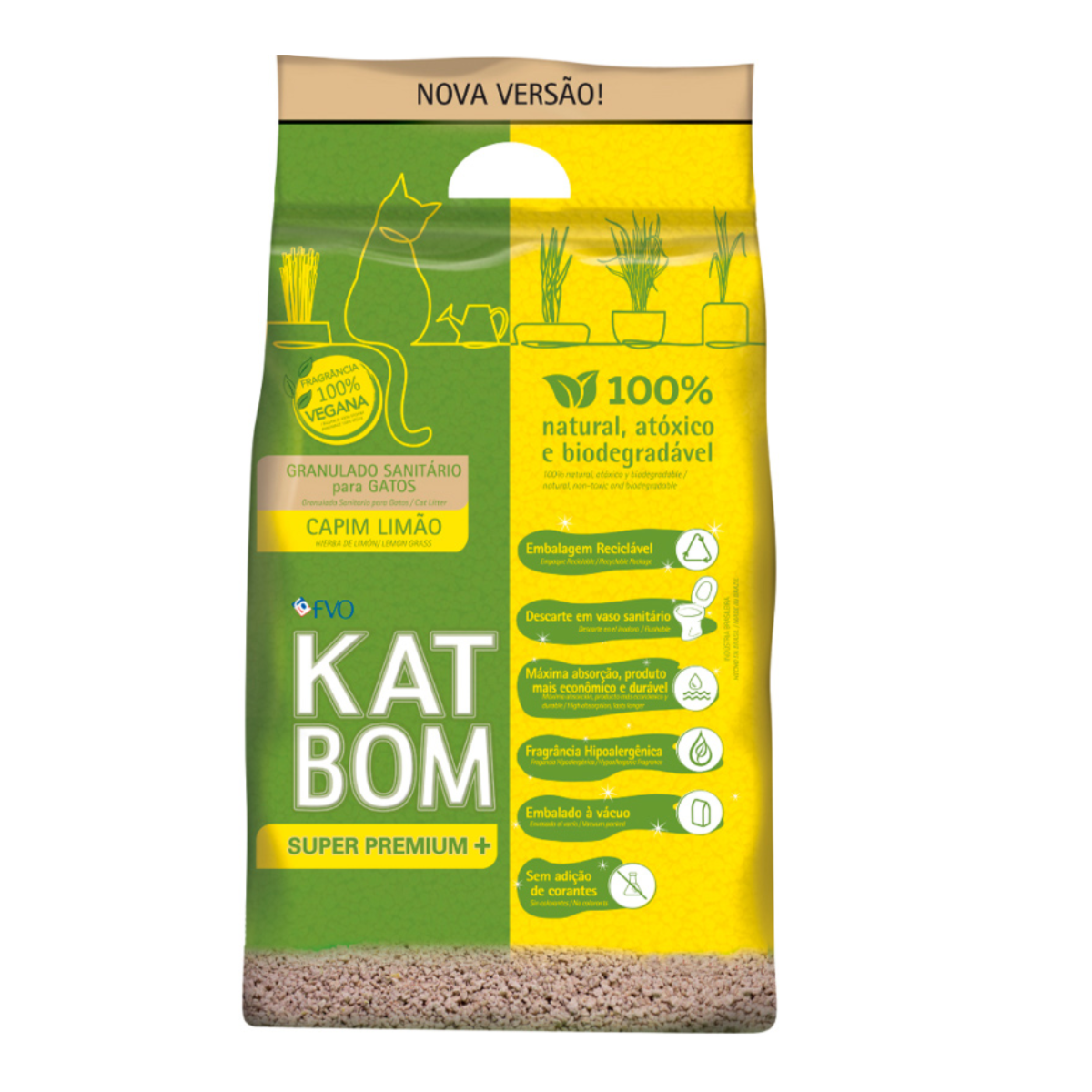 Areia Katbom Natural Capim Limão