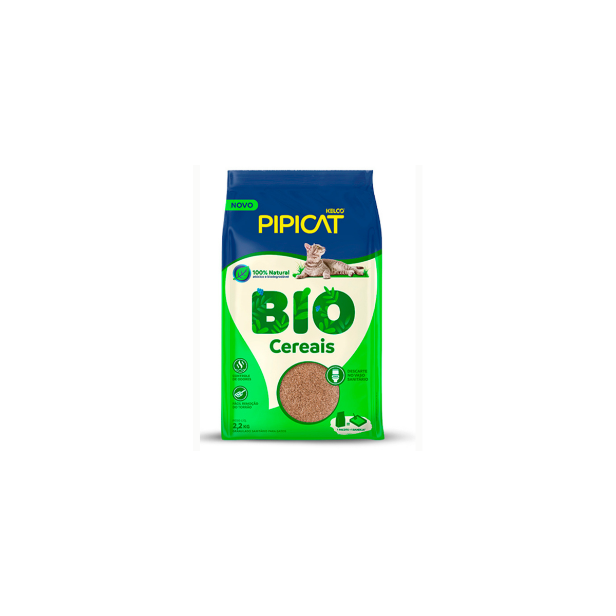 Areia Pipicat Bio Cereais 2,2kg