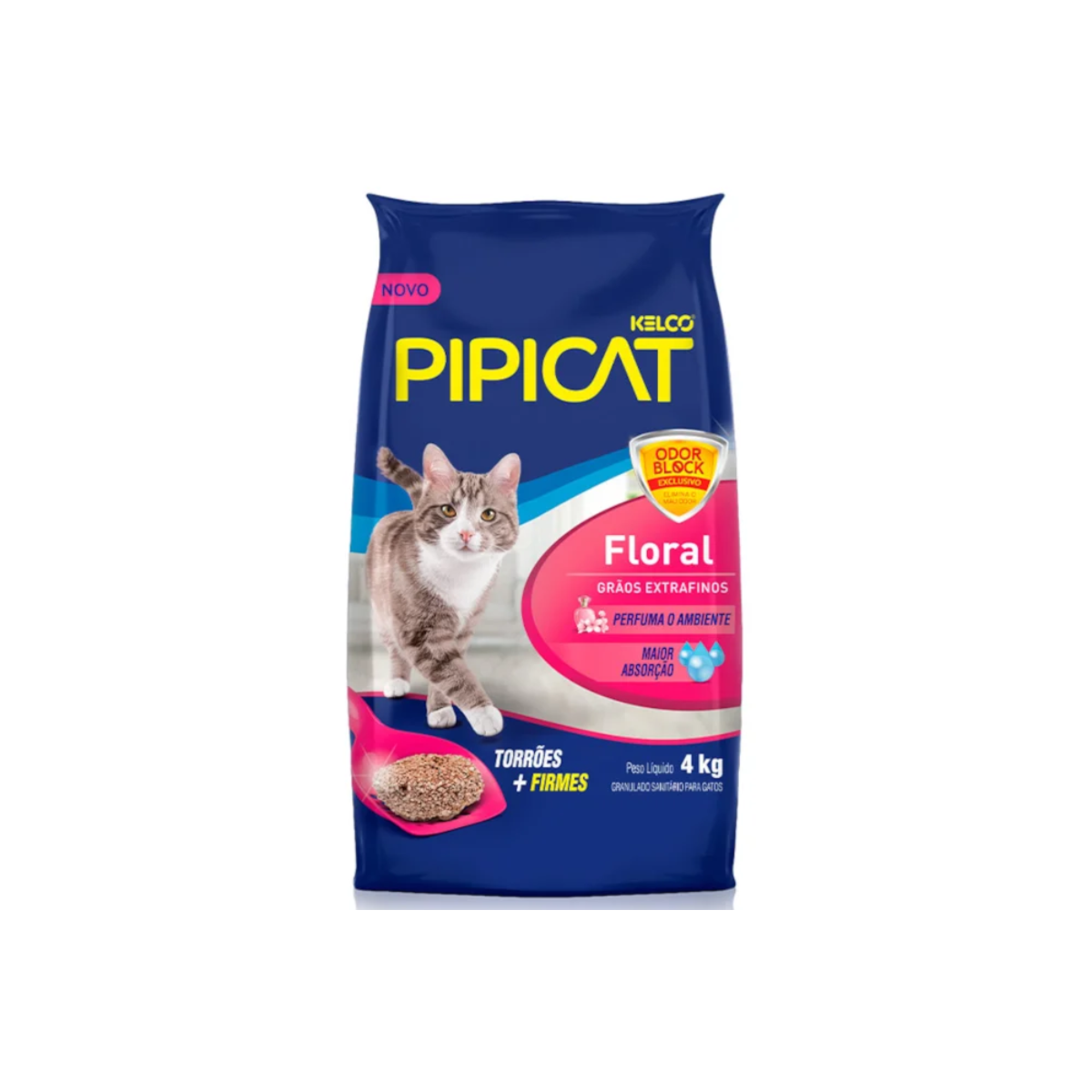 Areia Pipicat Perfumada Floral para Gatos