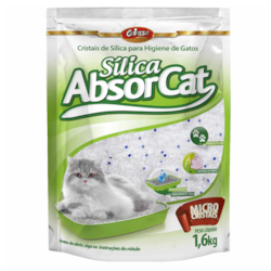 Areia Sanitária Absorcat Sílica Micro 1,6kg