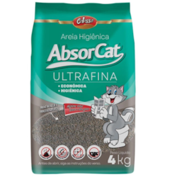 Areia Sanitária Absorcat Ultra Fina 4kg