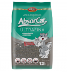 Areia Sanitária Absorcat Ultra Fina Colosso 12kg