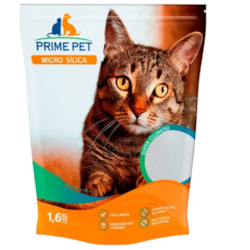 Areia Sanitária Prime Pet Micro Sílica 1,6kg