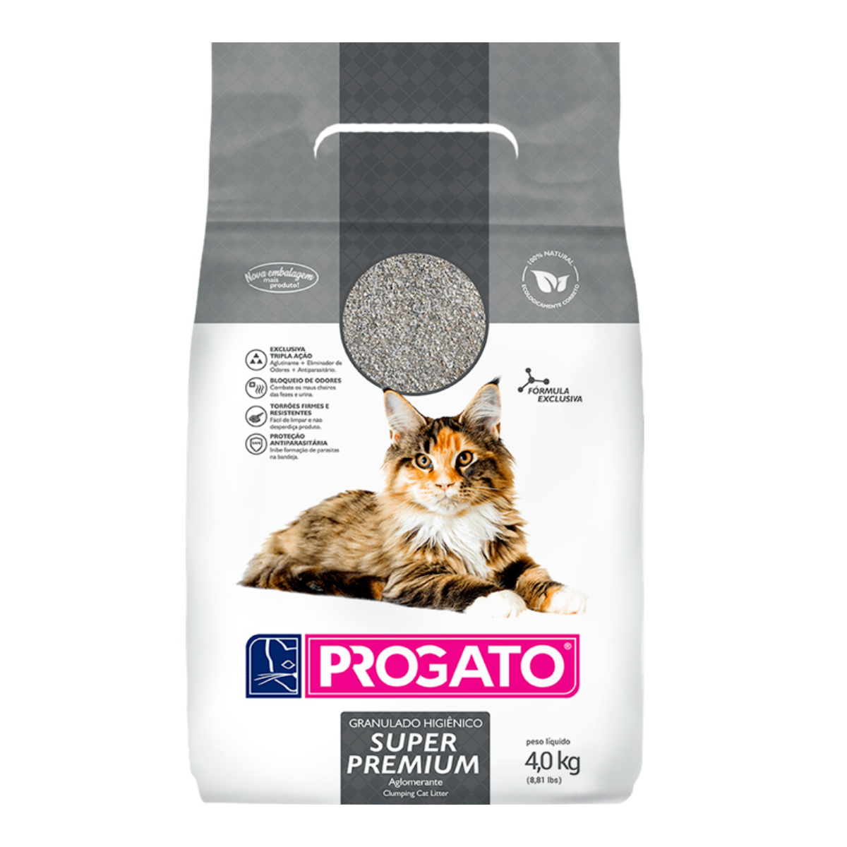 Areia Super Premium Progato para Gatos 4kg