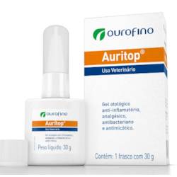 Auritop Ourofino Gel Otológico para Cães e Gatos