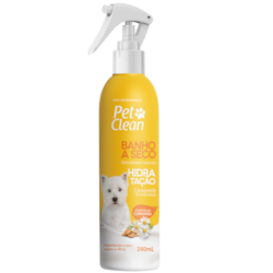 Banho a Seco Pet Clean Hidratação Camomila e Amêndoas 240ml