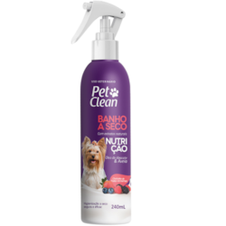 Banho a Seco Pet Clean Nutrição Óleo de Abacate e Aveia 240ml