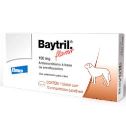 Baytril Flavour 150mg com 10 Comprimidos