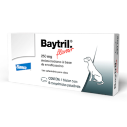 Baytril Flavour 250mg 6 Comprimidos