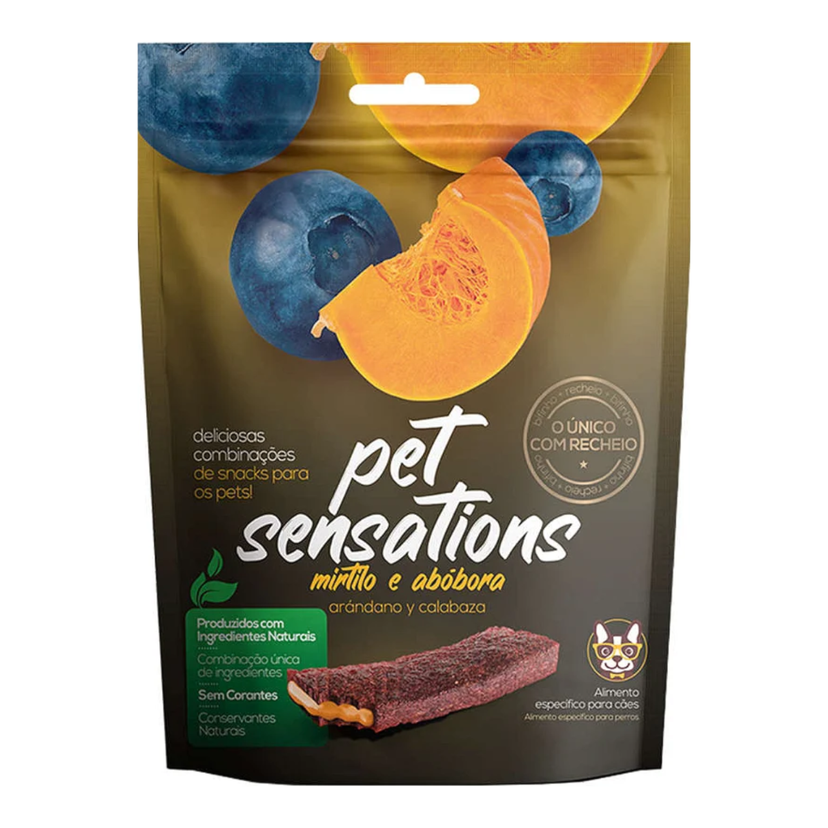 BIFINHO PET SENSATIONS MIRTILO E ABOBORA 65G