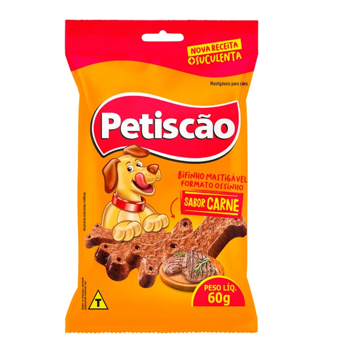 Bifinho Petiscão Carne para Cães 60g