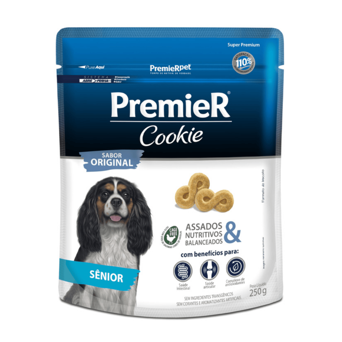 BISCOITO COOKIE PREMIER CAES AD SENIOR 250G