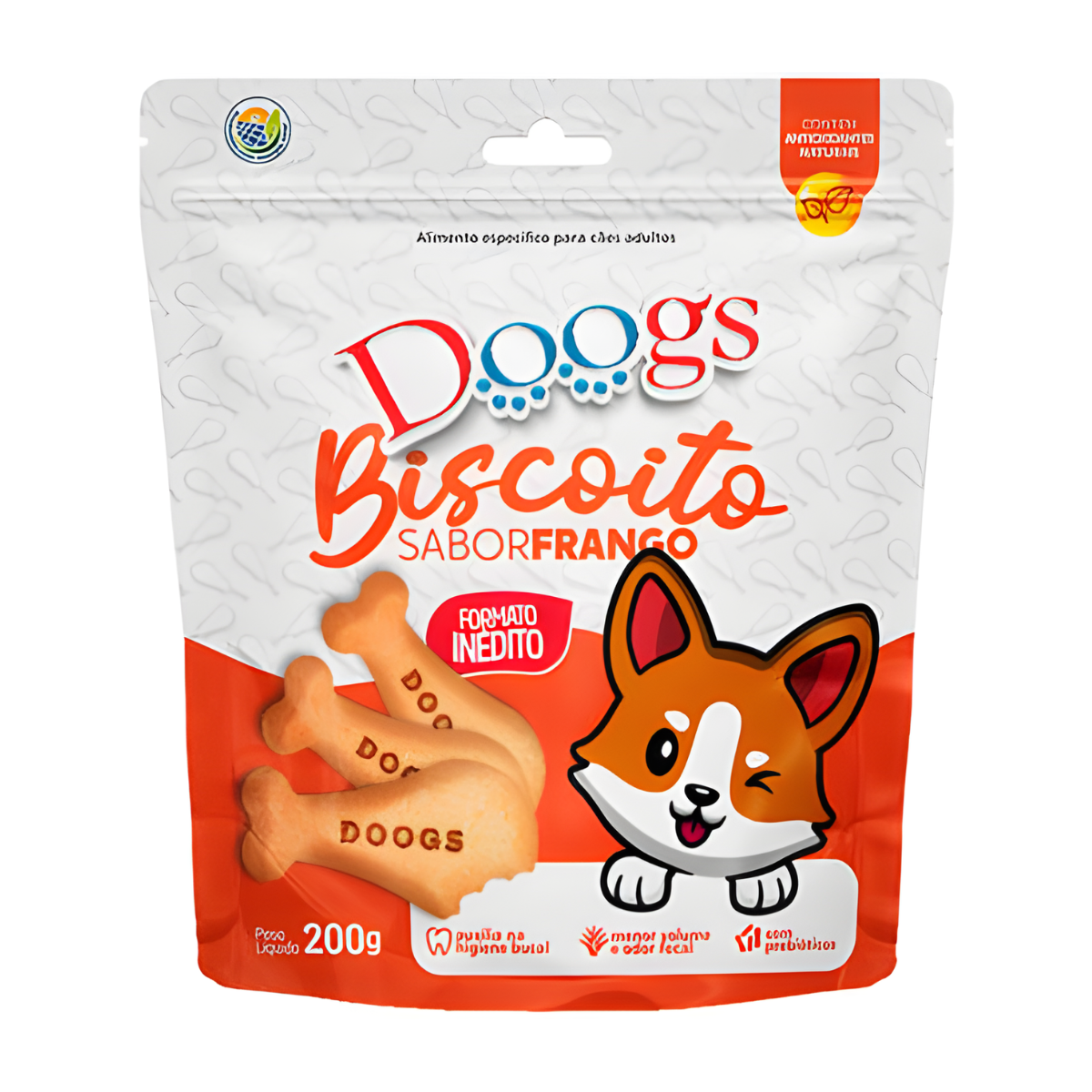 Biscoito Doogs Sabor Frango 200g