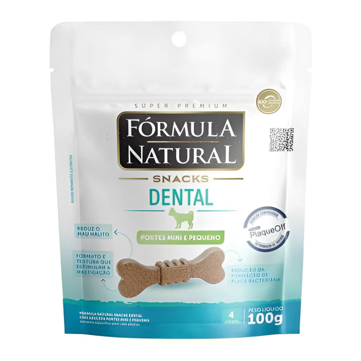 BISCOITO FORMULA NATURAL SNACKS DENTAL CAO MINI 100G