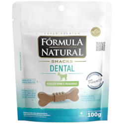 BISCOITO FORMULA NATURAL SNACKS DENTAL CAO MINI 100G