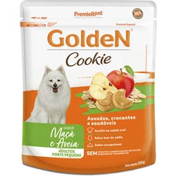 Biscoito Golden Cookie para Cães Adultos de Porte Pequeno Sabor Maçã e Aveia 350g