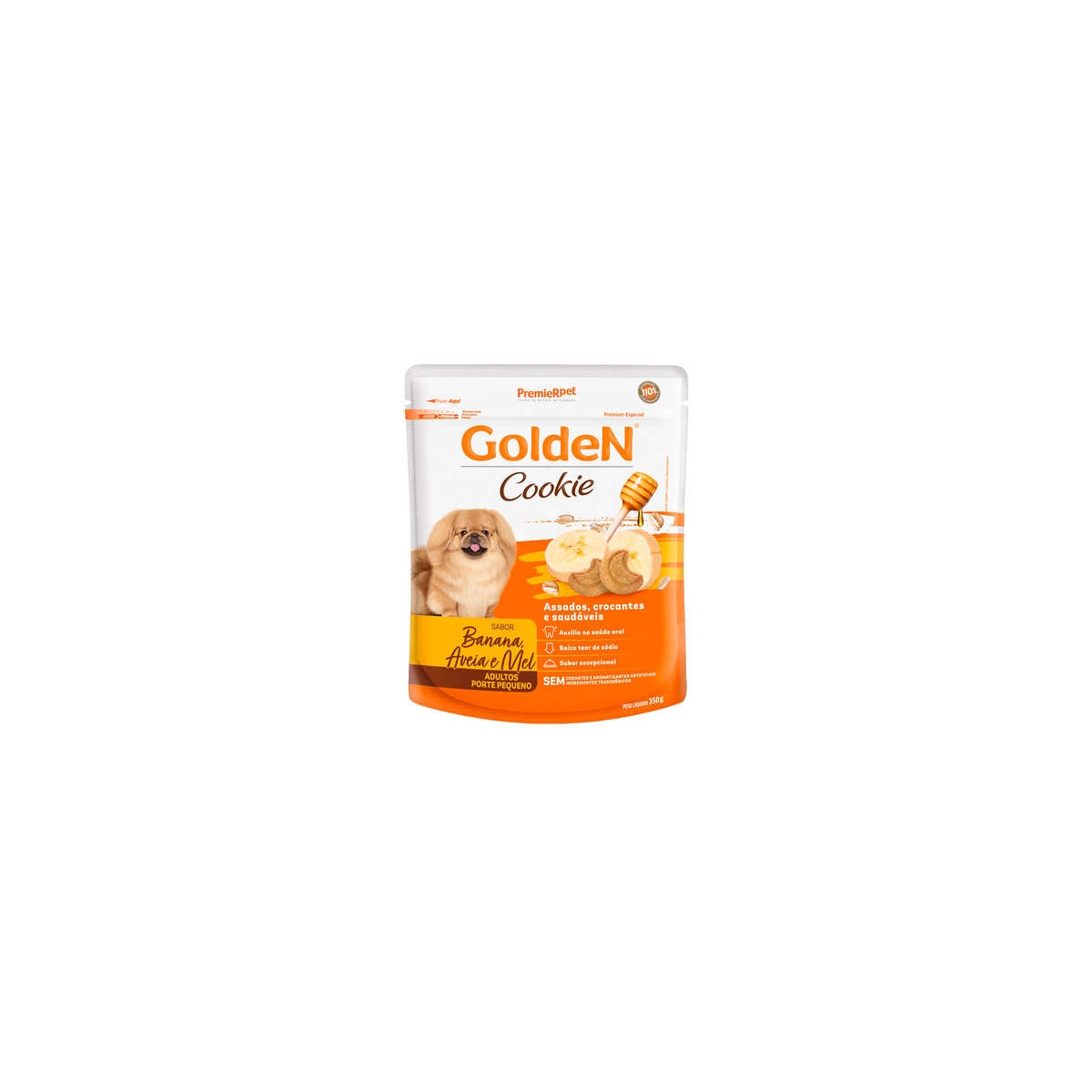 Biscoito Golden Cookie para Cães Adultos sabor Banana e Aveia 350g