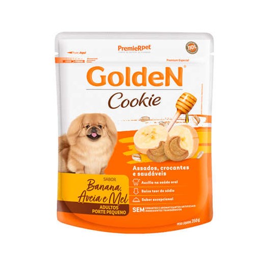 Biscoito Golden Cookie para Cães Adultos sabor Banana e Aveia 350g