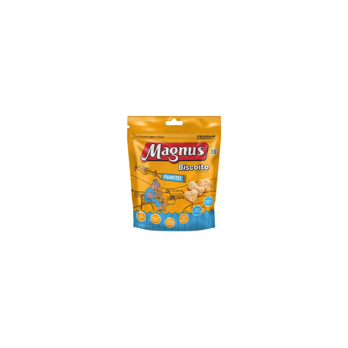 Biscoito Magnus para Cães Filhotes Sabor Natural