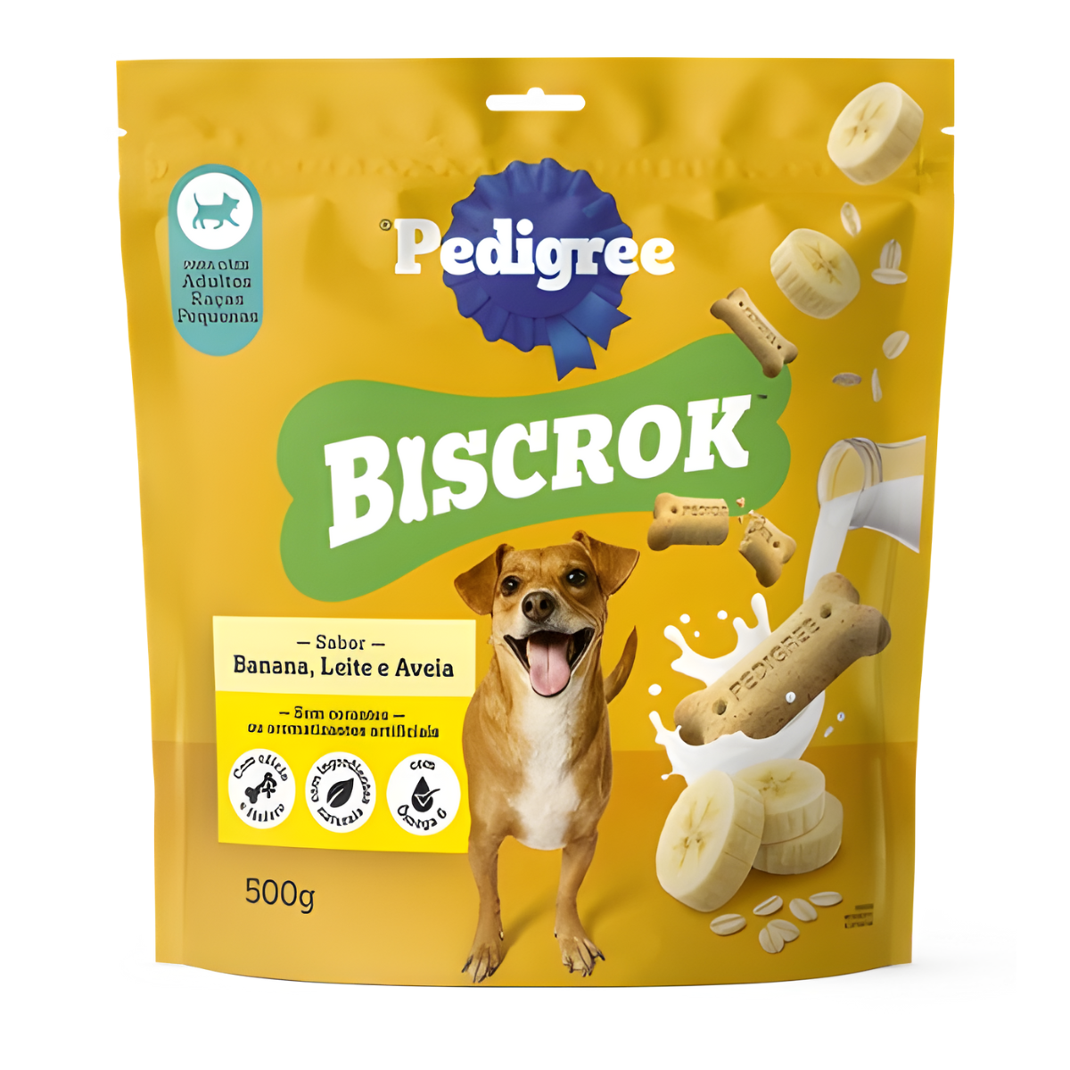 Biscoito Pedigree Biscrok Banana 500g