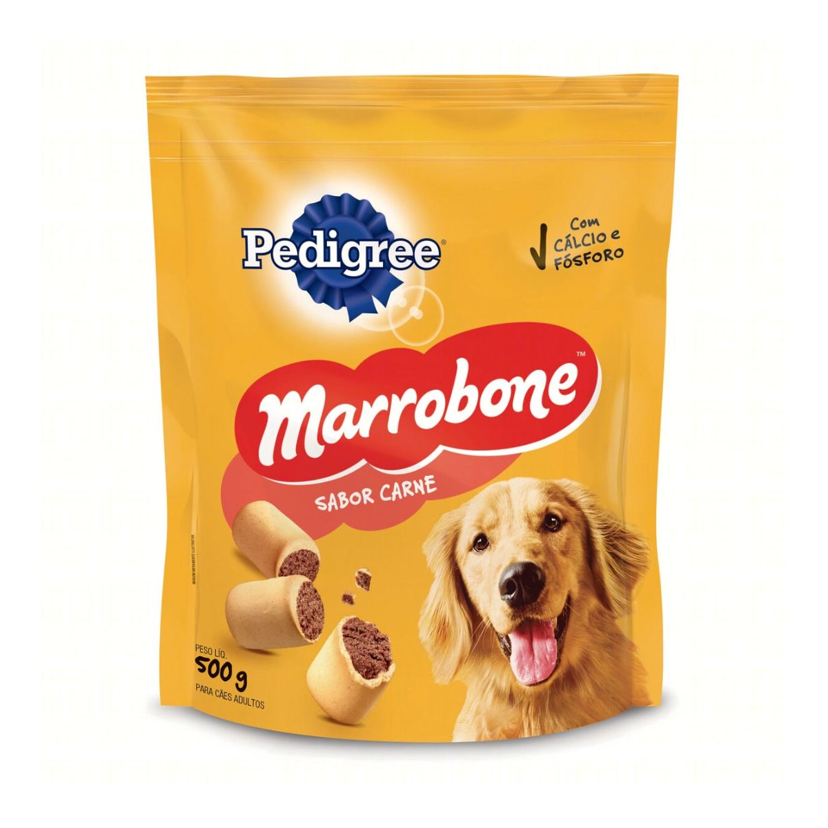 Biscoito Pedigree Marrobone para Cães Adulos Sabor Carne 500g