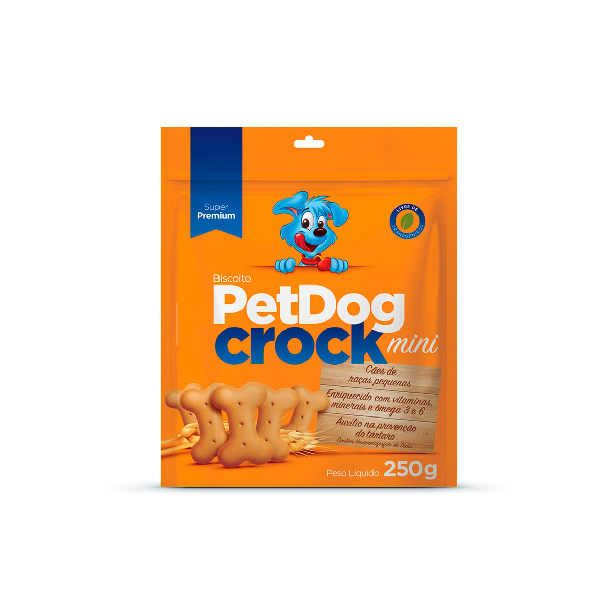 Biscoito Pet Dog Crock Mini para Cães Raças Pequenas