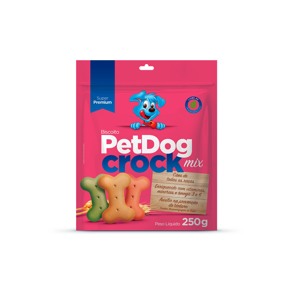 Biscoito Pet Dog Crock Mix para Cães