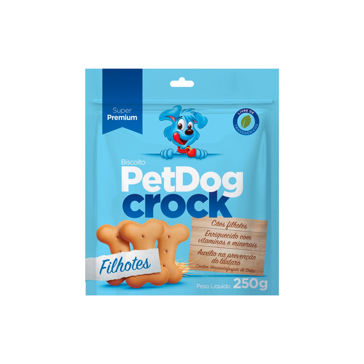 Biscoito Pet Dog Crock para Cães Filhotes