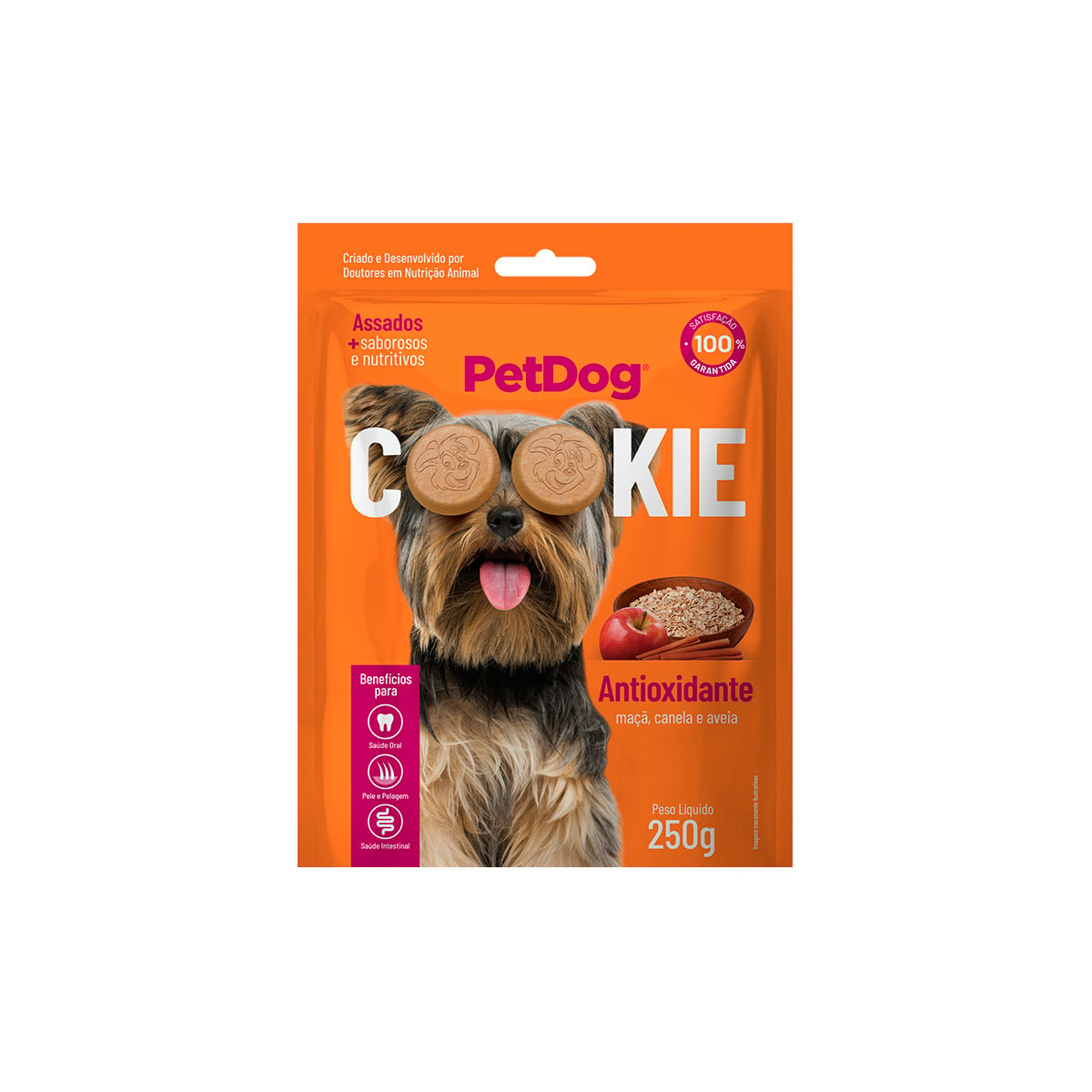 Biscoito PetDog Cookie para Cães Sabor Maçã