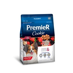 Biscoito Premier Cookie para Cães Adultos Sabor Frutas Vermelhas 250g