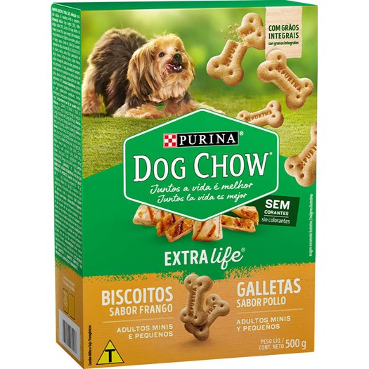 Biscoito Purina Dog Chow para Cães Adultos Porte Pequeno