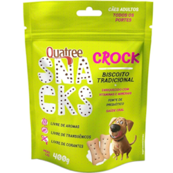 Biscoito Quatree Snacks Crock Tradicional para Cães Adultos