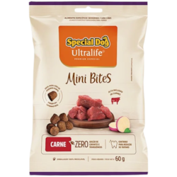 Biscoito Special Dog Ultralife Mini Bites Carne 60g Biscoito Special Dog Ultralife Mini Bites Carne 60g